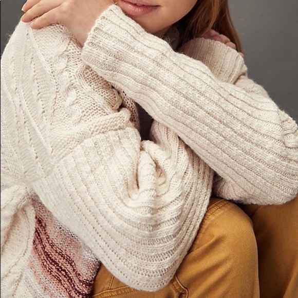 NWTAnthropologie Pilcro Jemma Cable-Knit Cardigan - Picture 4 of 9